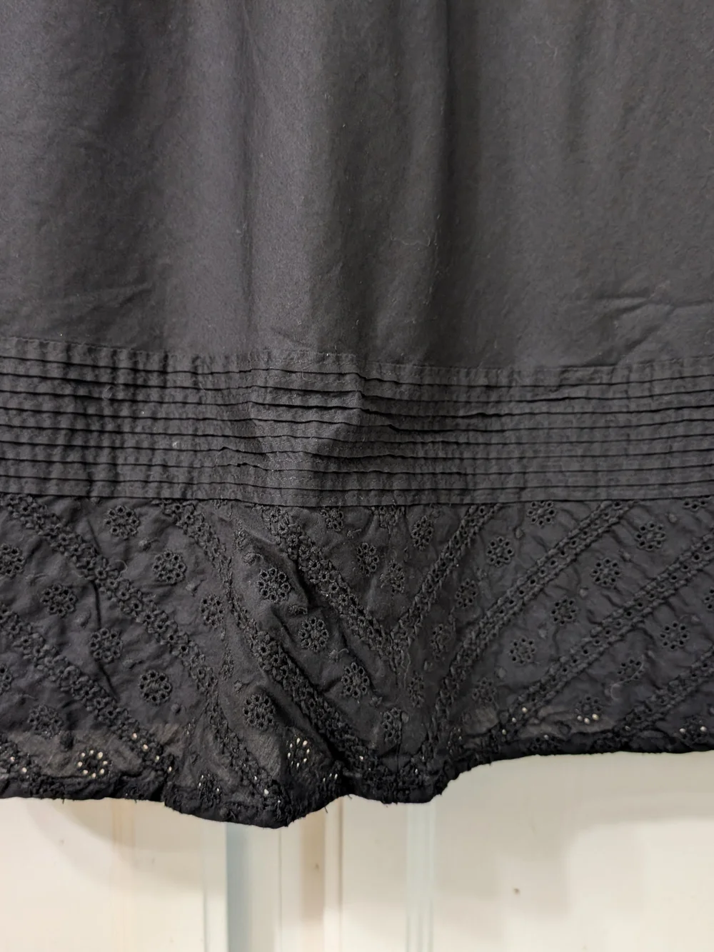 J.Crew Black Eyelet Cotton Spaghetti Strap Sun Dress Size 8